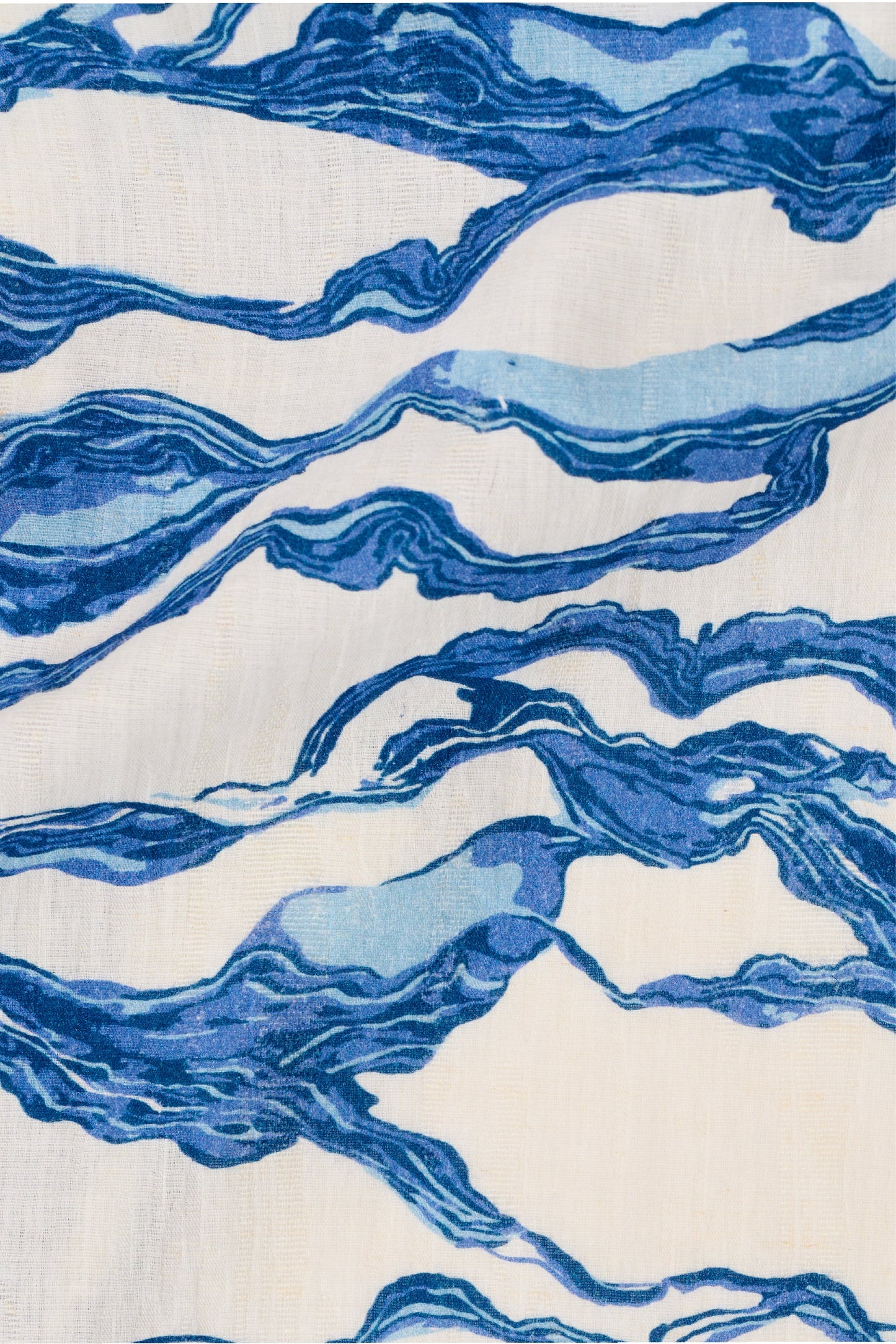 Yara Top - Sea Blue Print