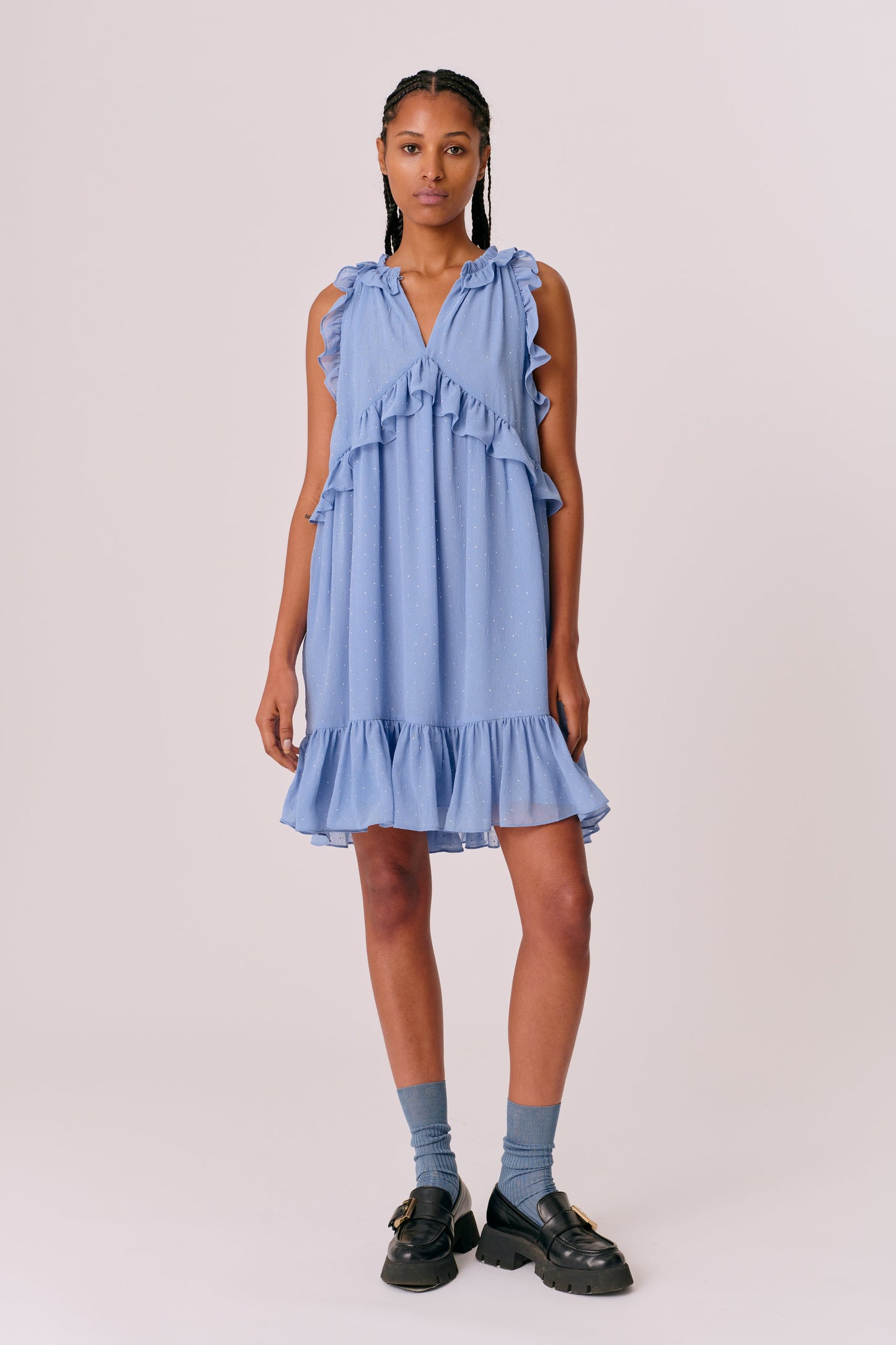 Sasha Dress - Lavender Blue