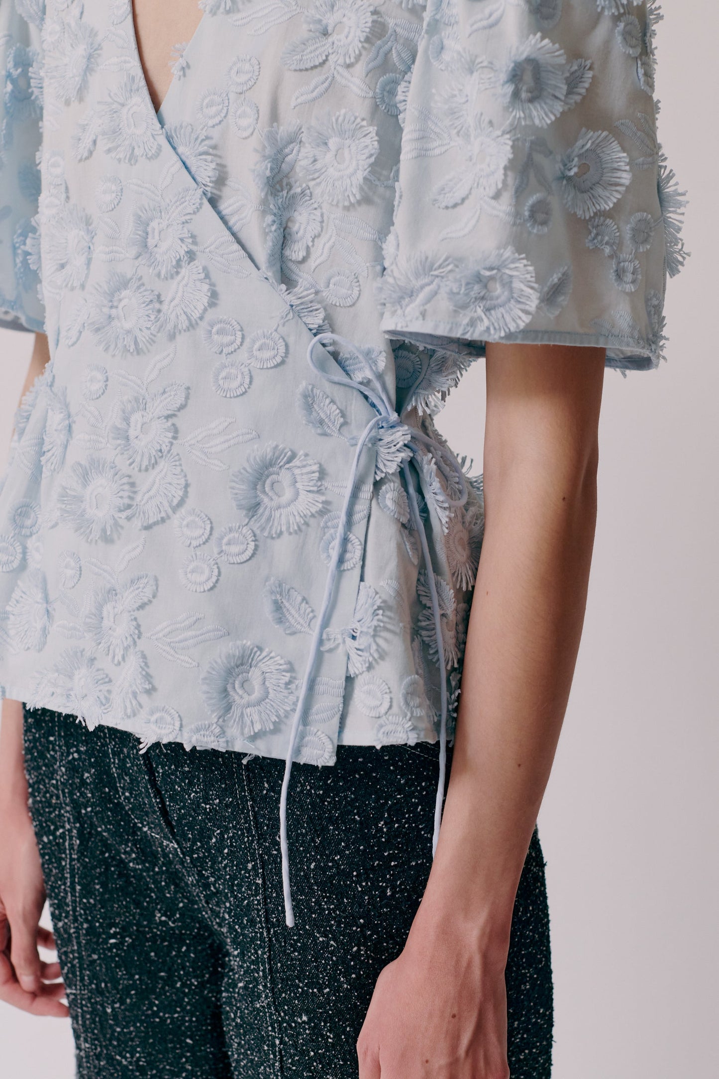 Juno Top- Aquamarine Blue
