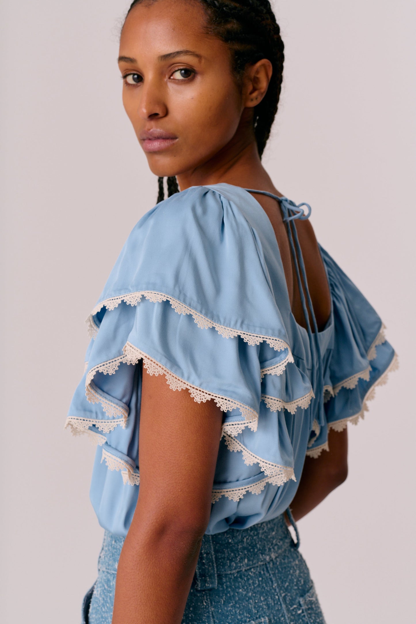 Serene Top - Lavender Blue