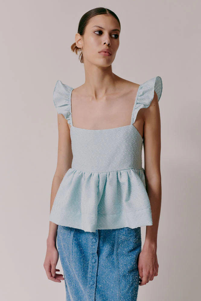 Issa Top - Aquamarine Blue