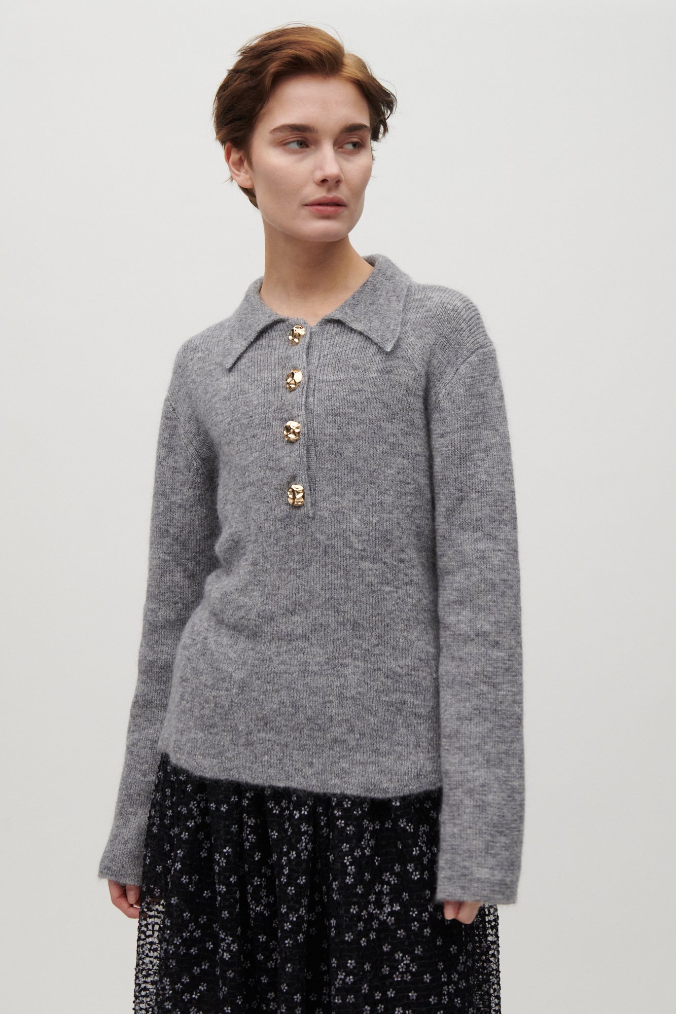 Greta Fuzzy Knit