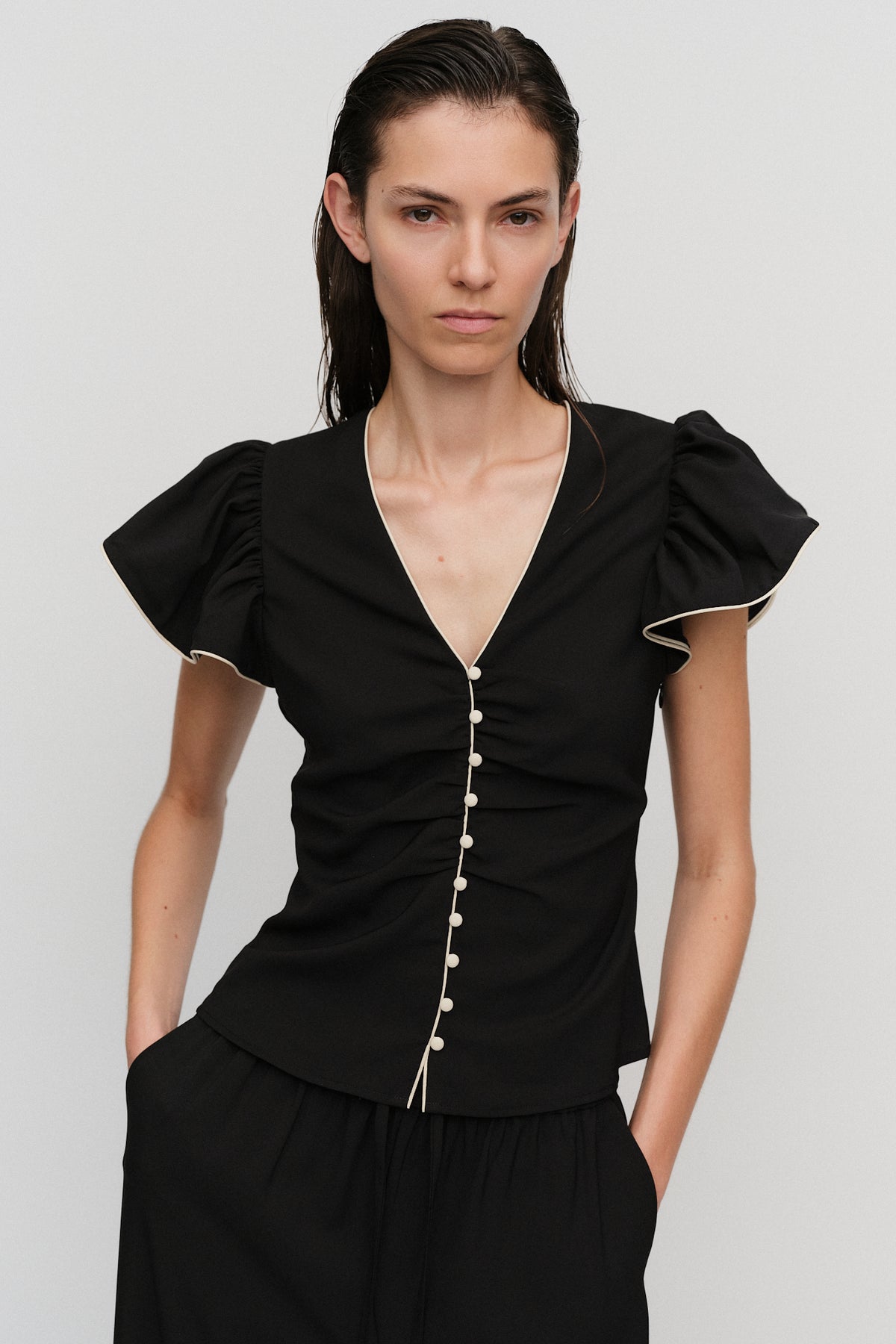 Cassia Top Black