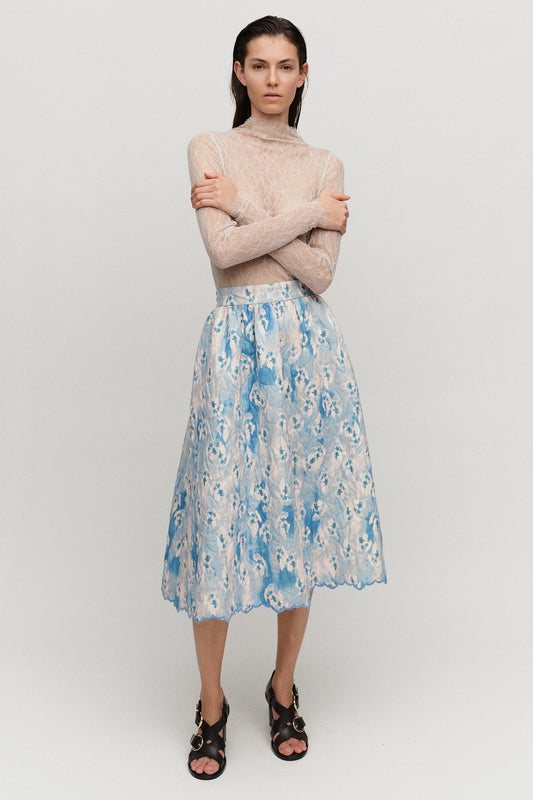 Charlotte Skirt Azure Blue