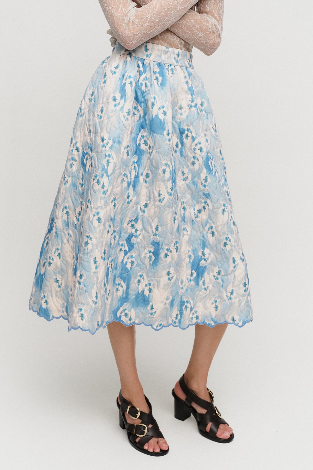 Charlotte Skirt Azure Blue