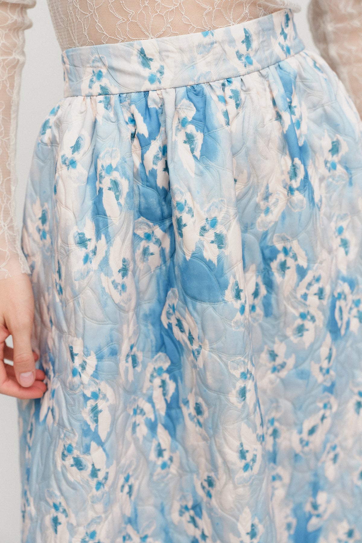 Charlotte Skirt Azure Blue