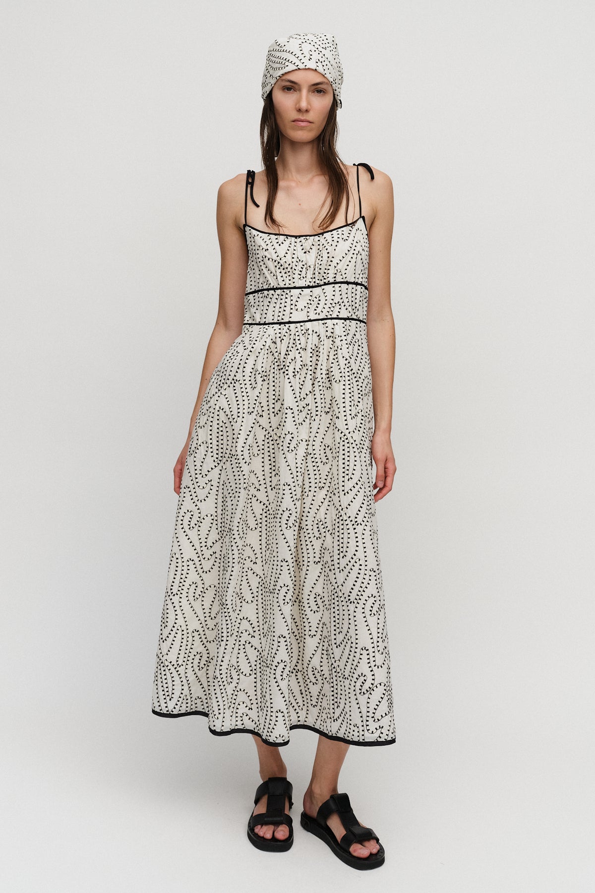 Cora Strap Dress Creme