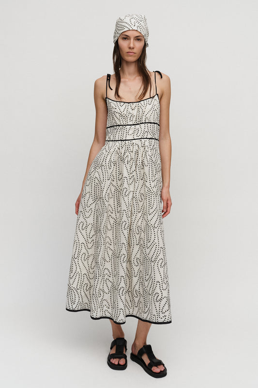 Cora Strap Dress Creme