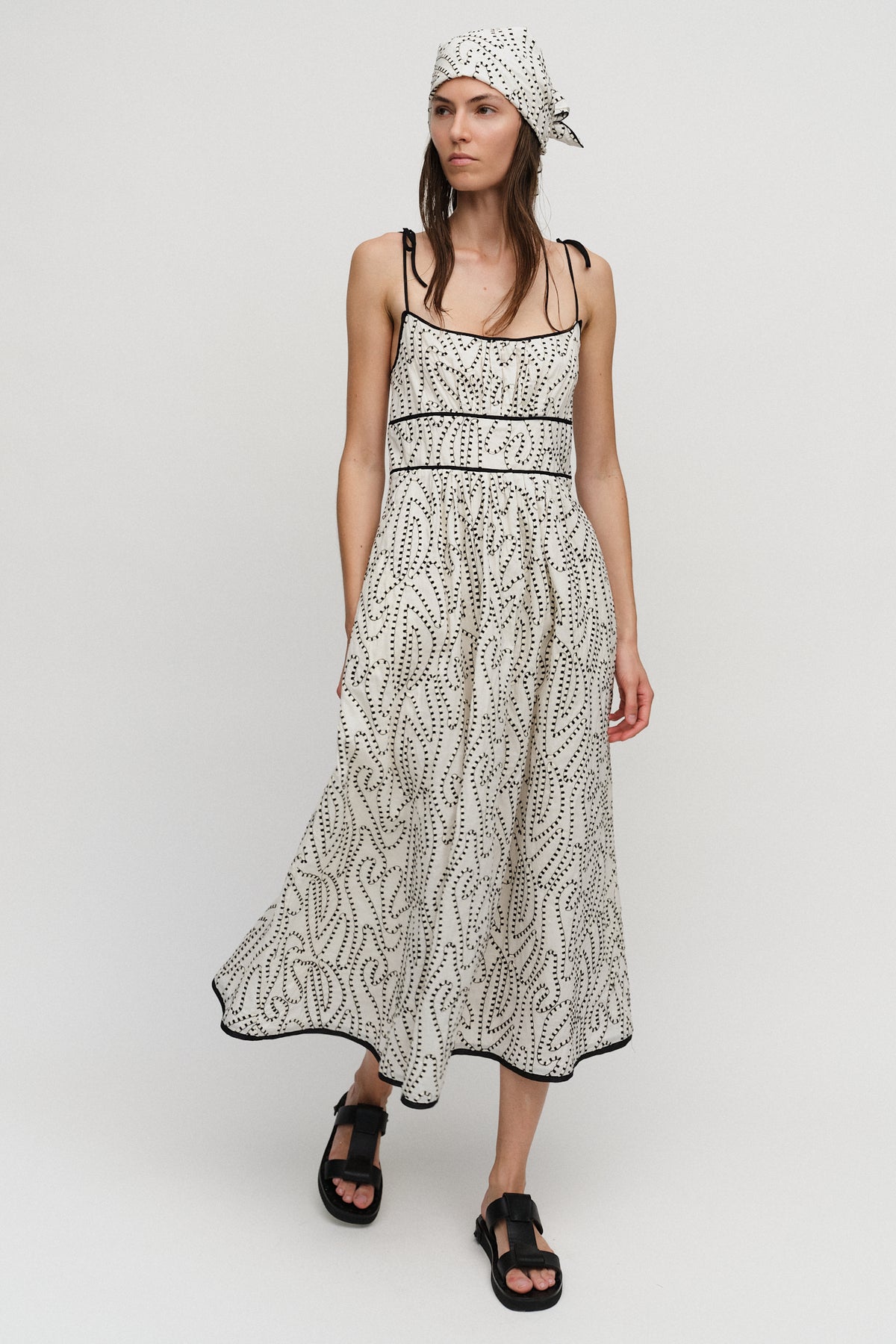 Cora Strap Dress Creme