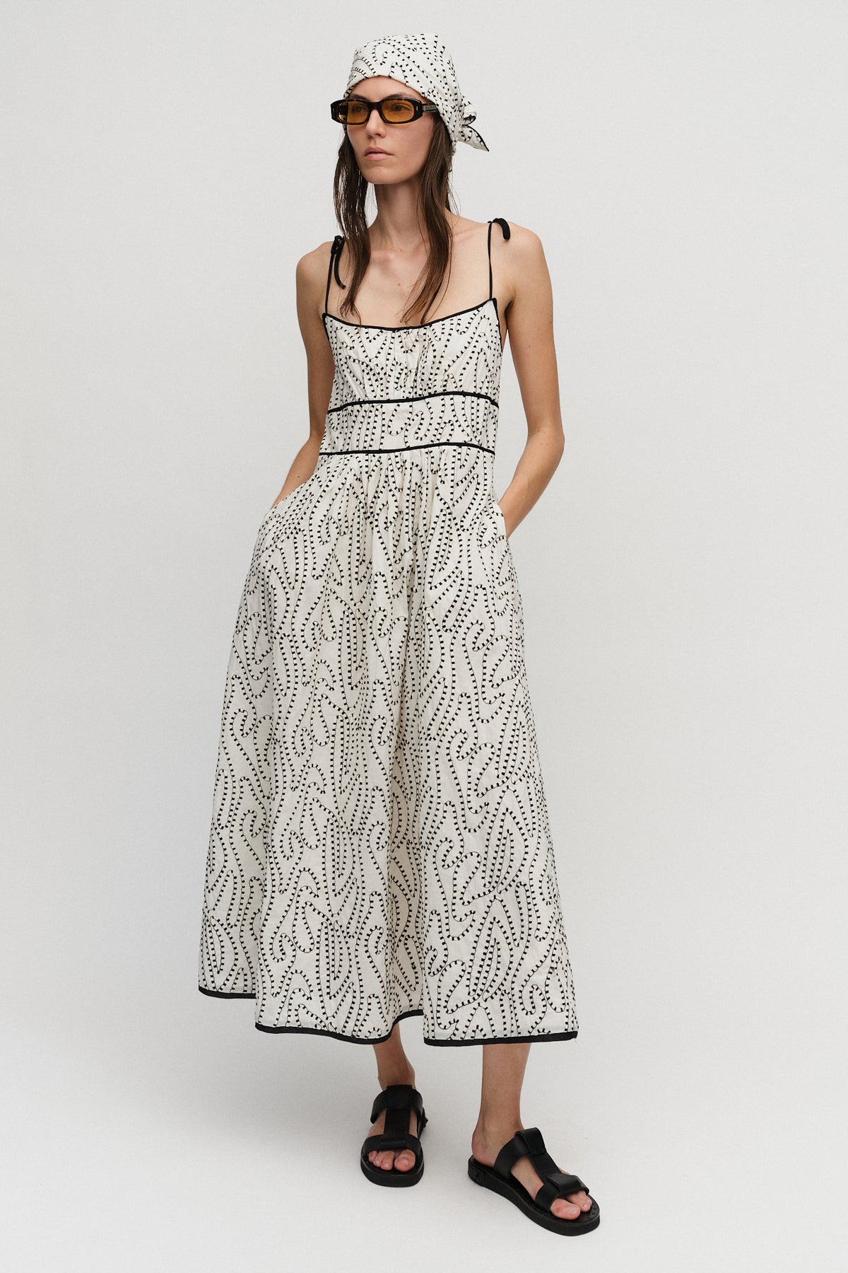 Cora Strap Dress Creme