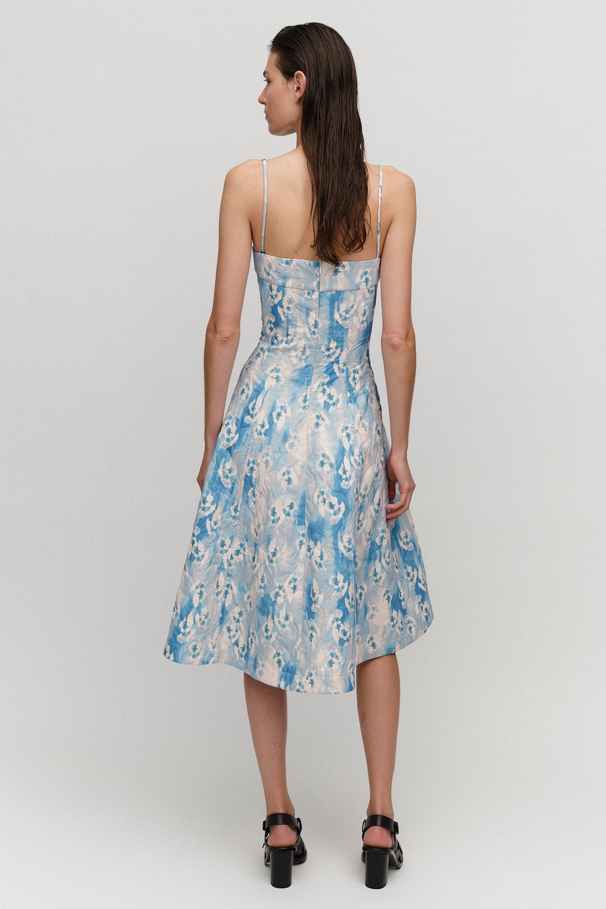 Elena Dress Azure Blue