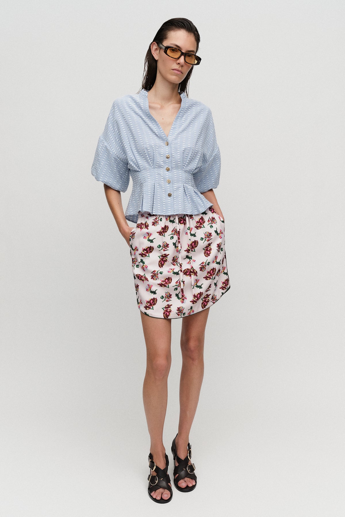 Ellen Shirt Azure Blue