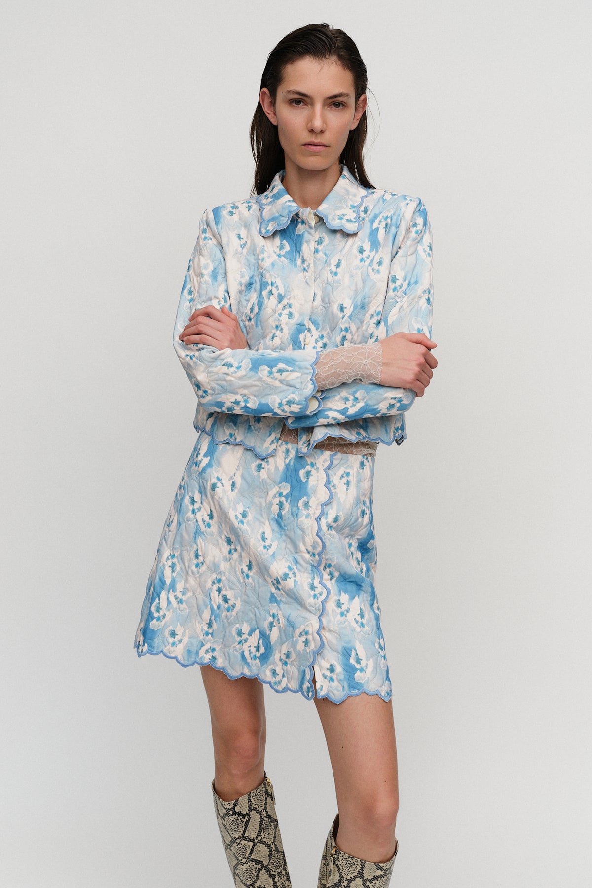 Irene Skirt Azure Blue