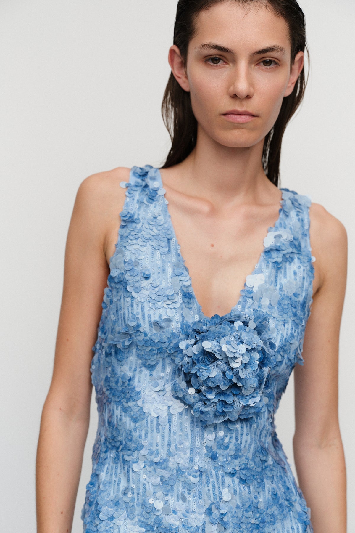 Virginie Dress Azure Blue