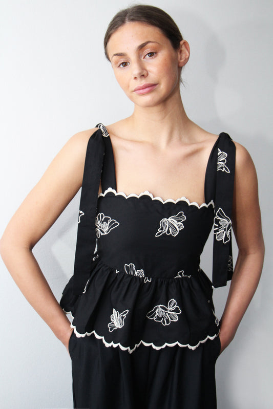 Gabriella Top - Cotton Embroidery