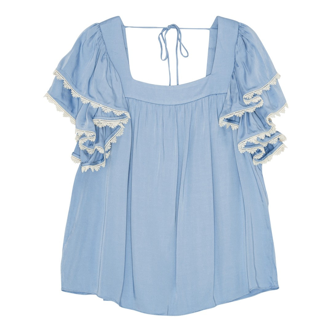 Serene Top - Lavender Blue