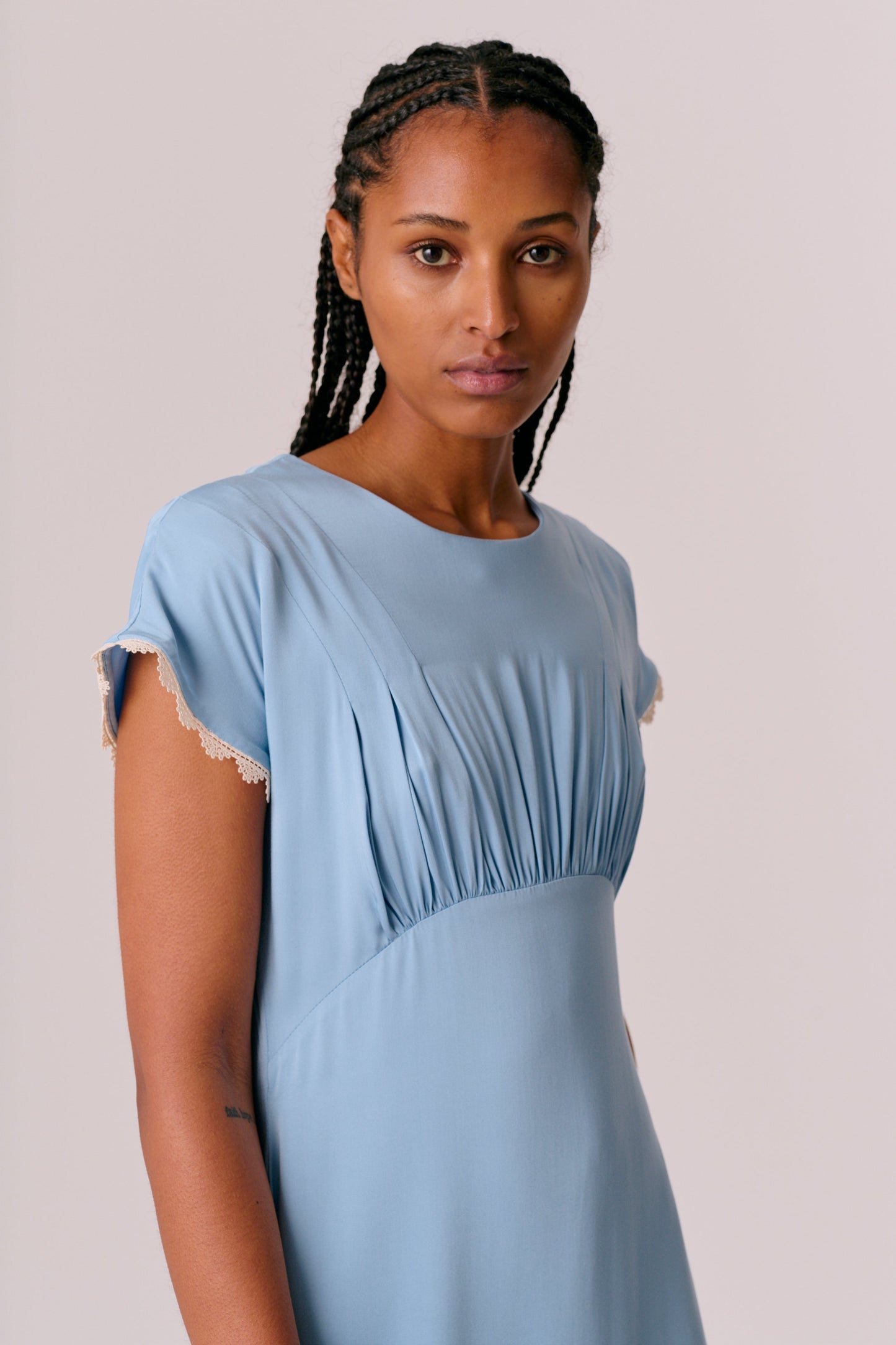 Calista Dress - Lavender Blue