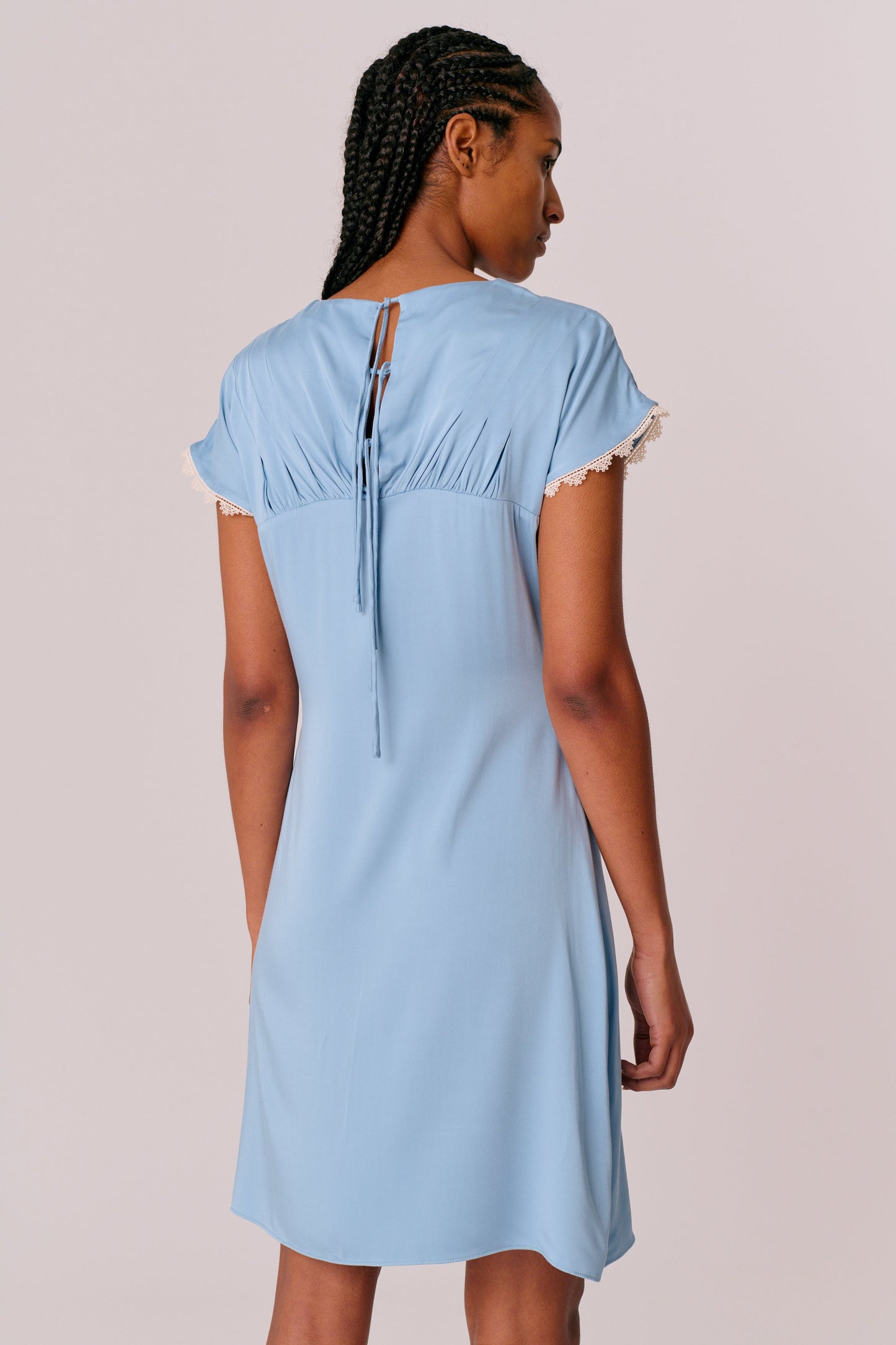 Calista Dress - Lavender Blue