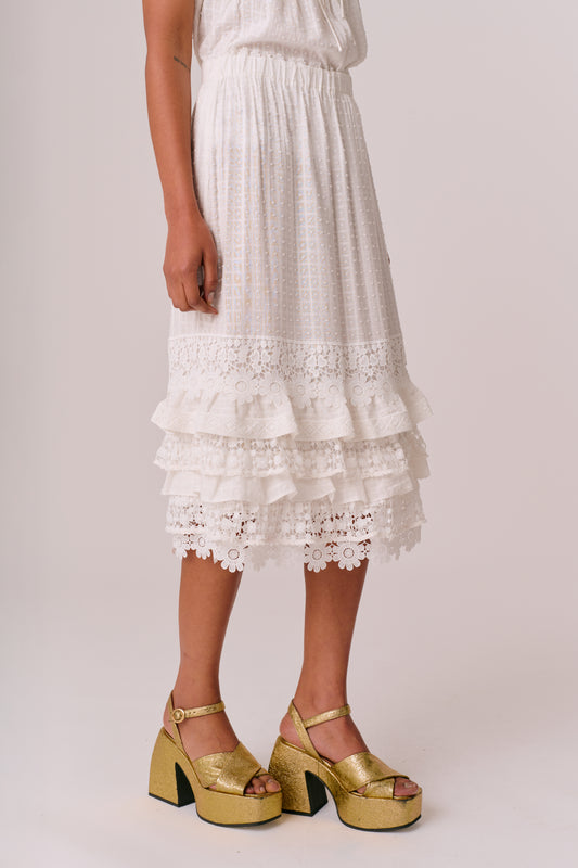 Elora Skirt – White