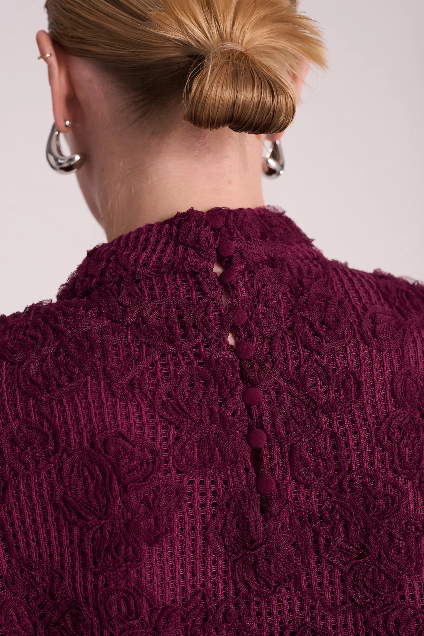Samantha Top Long Sleeve - Burgundy