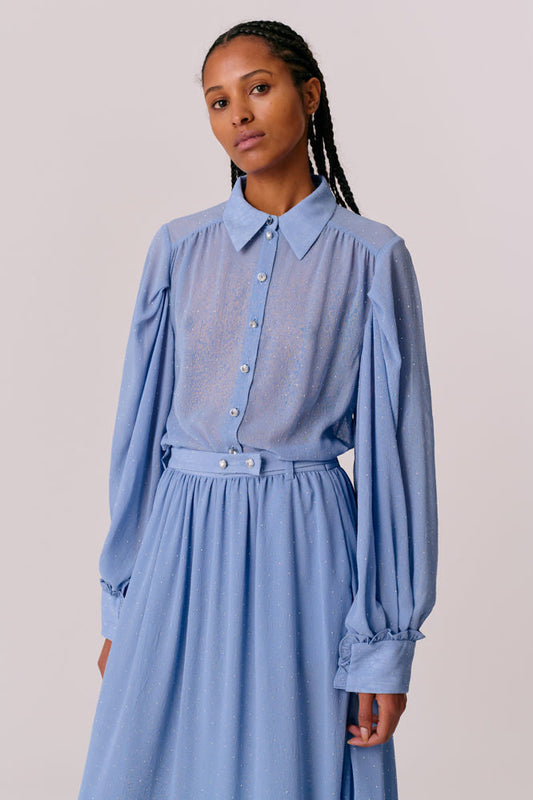 Noa Shirt - Lavender Blue