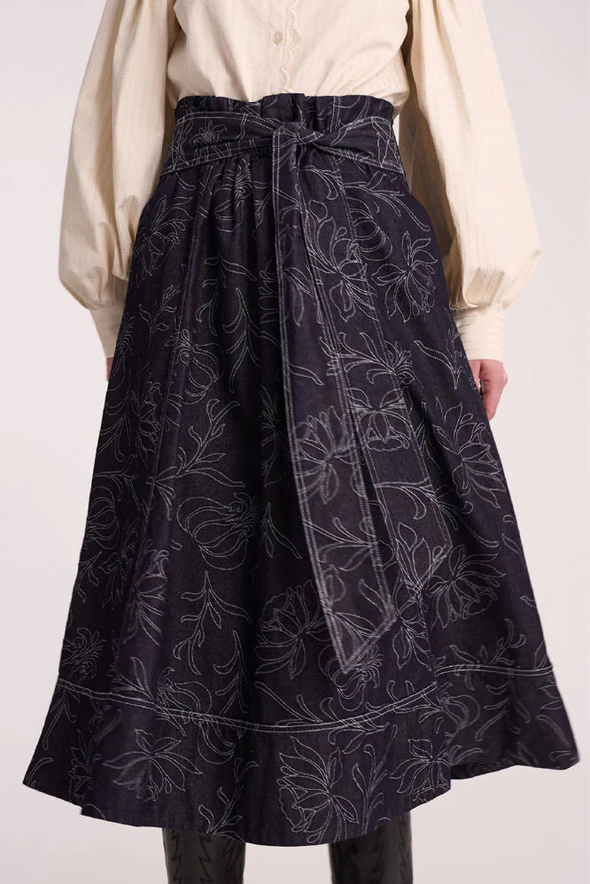 Hadley Skirt Dark Blue Denim