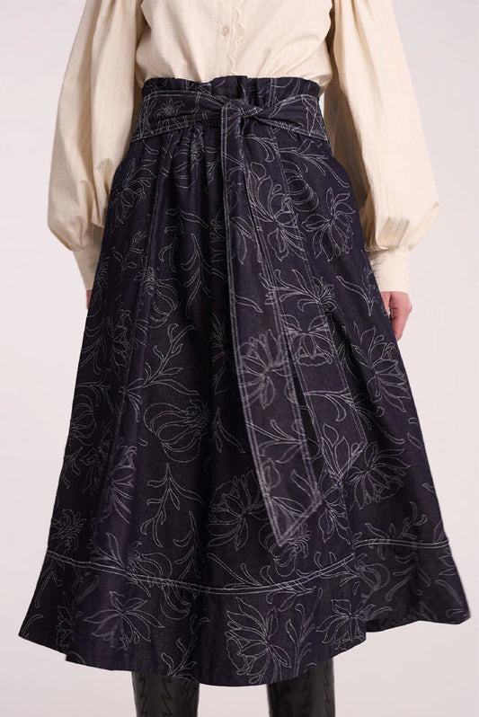 Hadley Skirt Dark Blue Denim